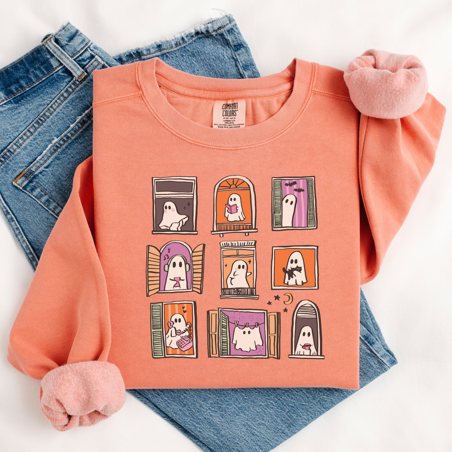 Cozy Ghosties Comfort Colors® Sweatshirt