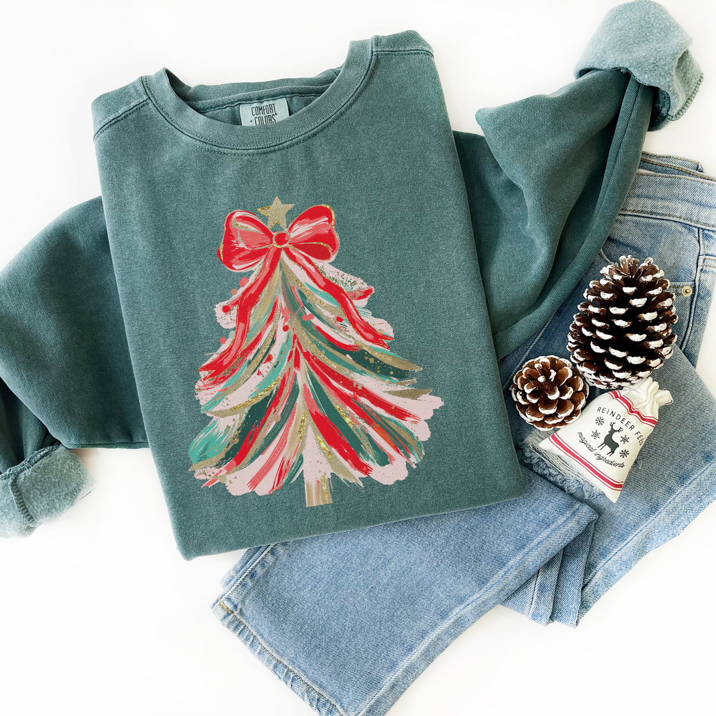 Christmas Tree Comfort Colors Sweatshirt