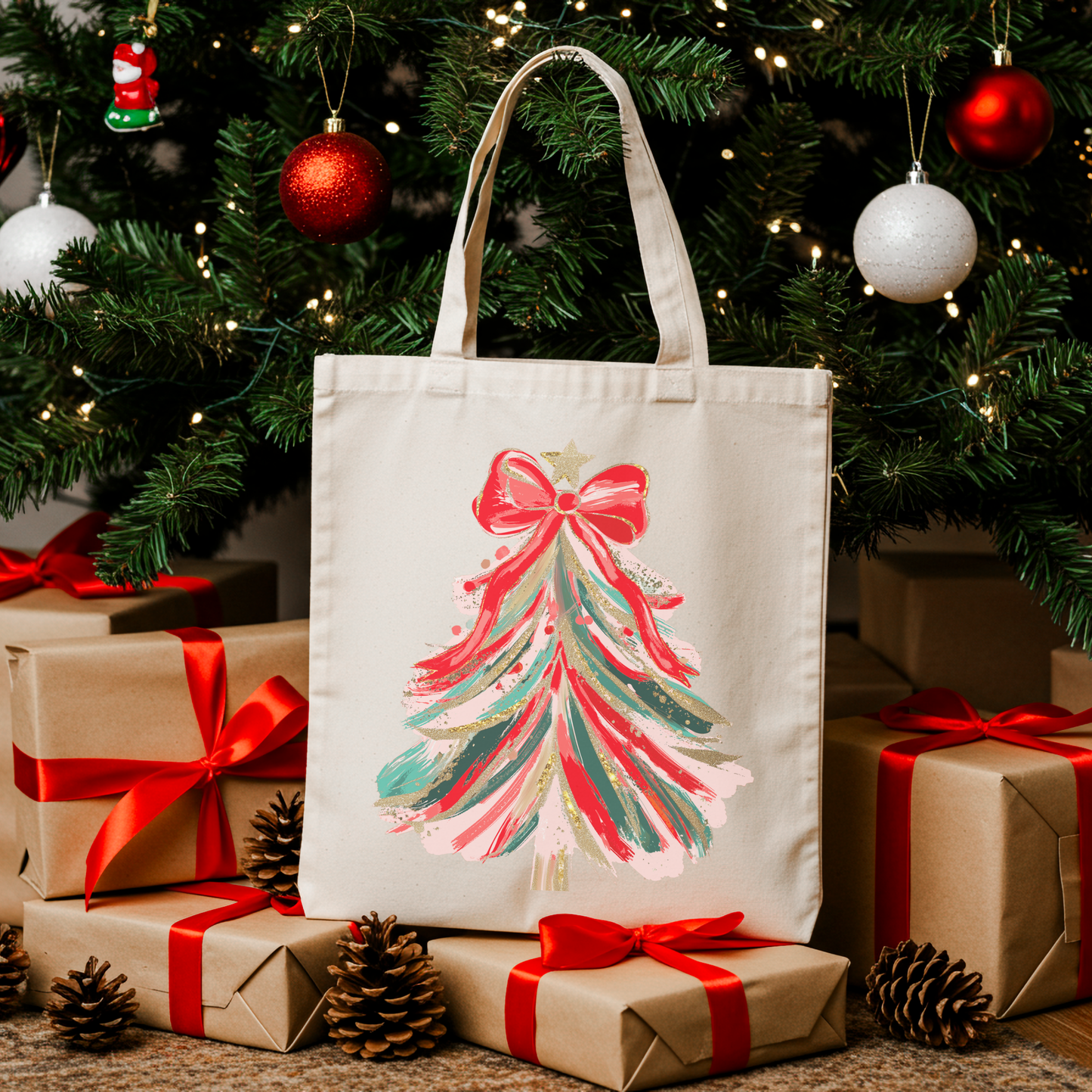 Christmas Tree Tote Bag