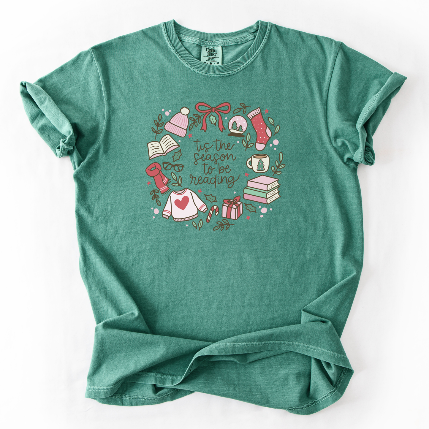 Tis The Season To Be Reading Comfort Colors T-Shirt