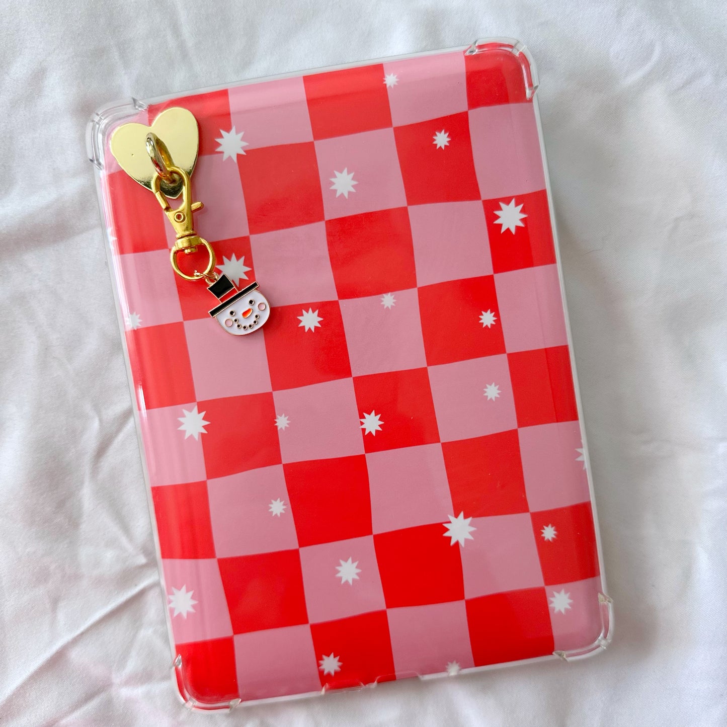 Red Checkers Christmas Kindle Insert