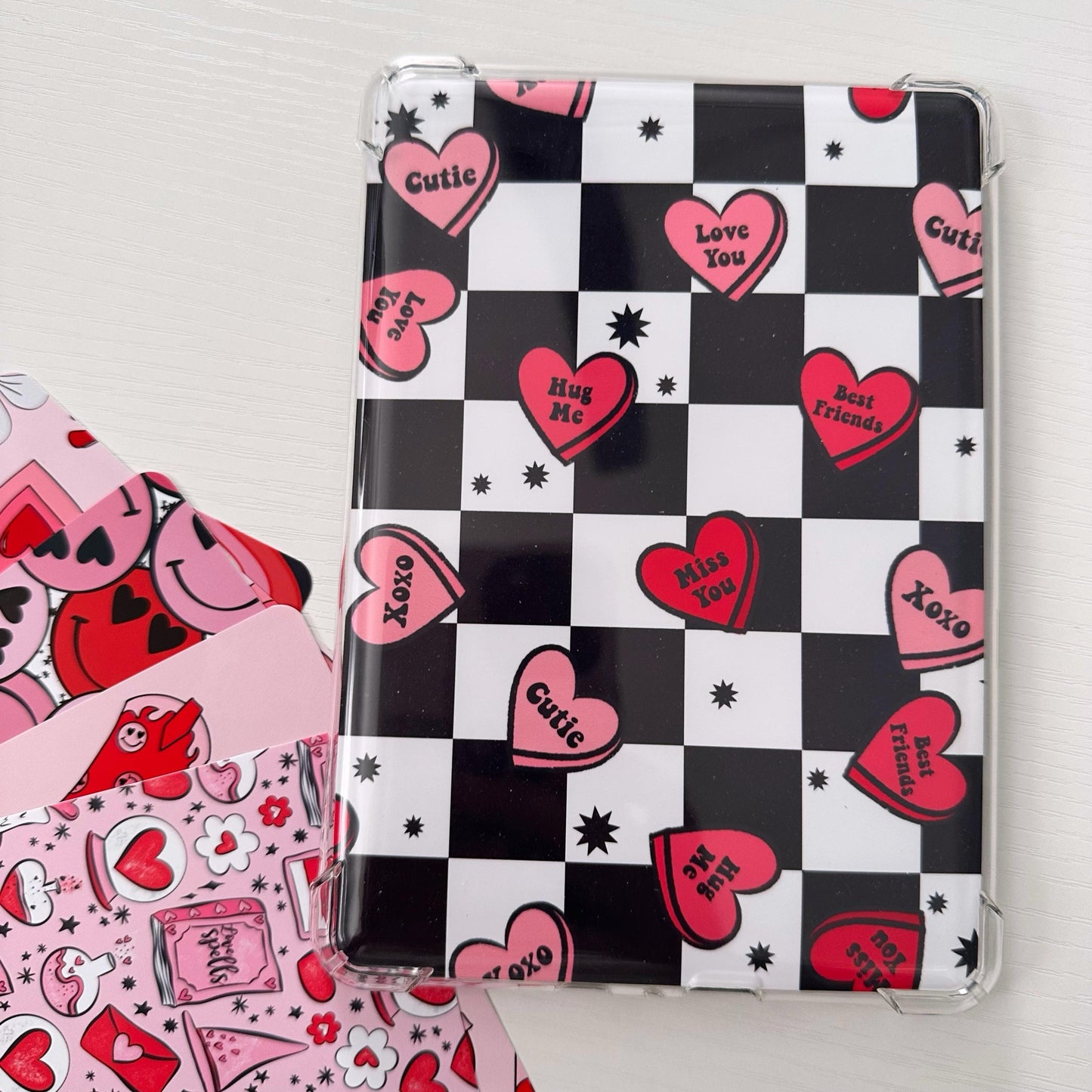 Retro Conversation Hearts Kindle Insert