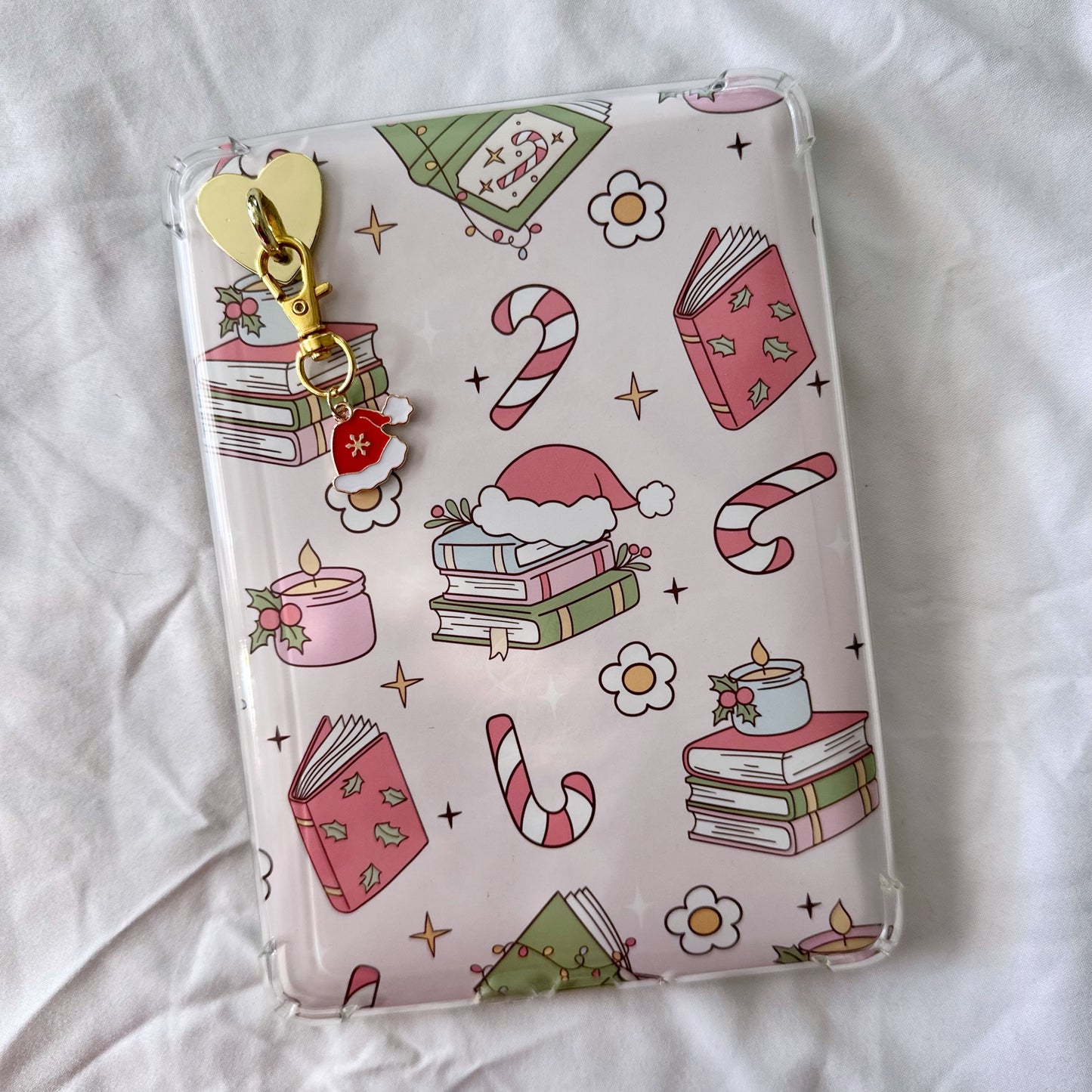 Christmas Books and Candles Kindle Insert