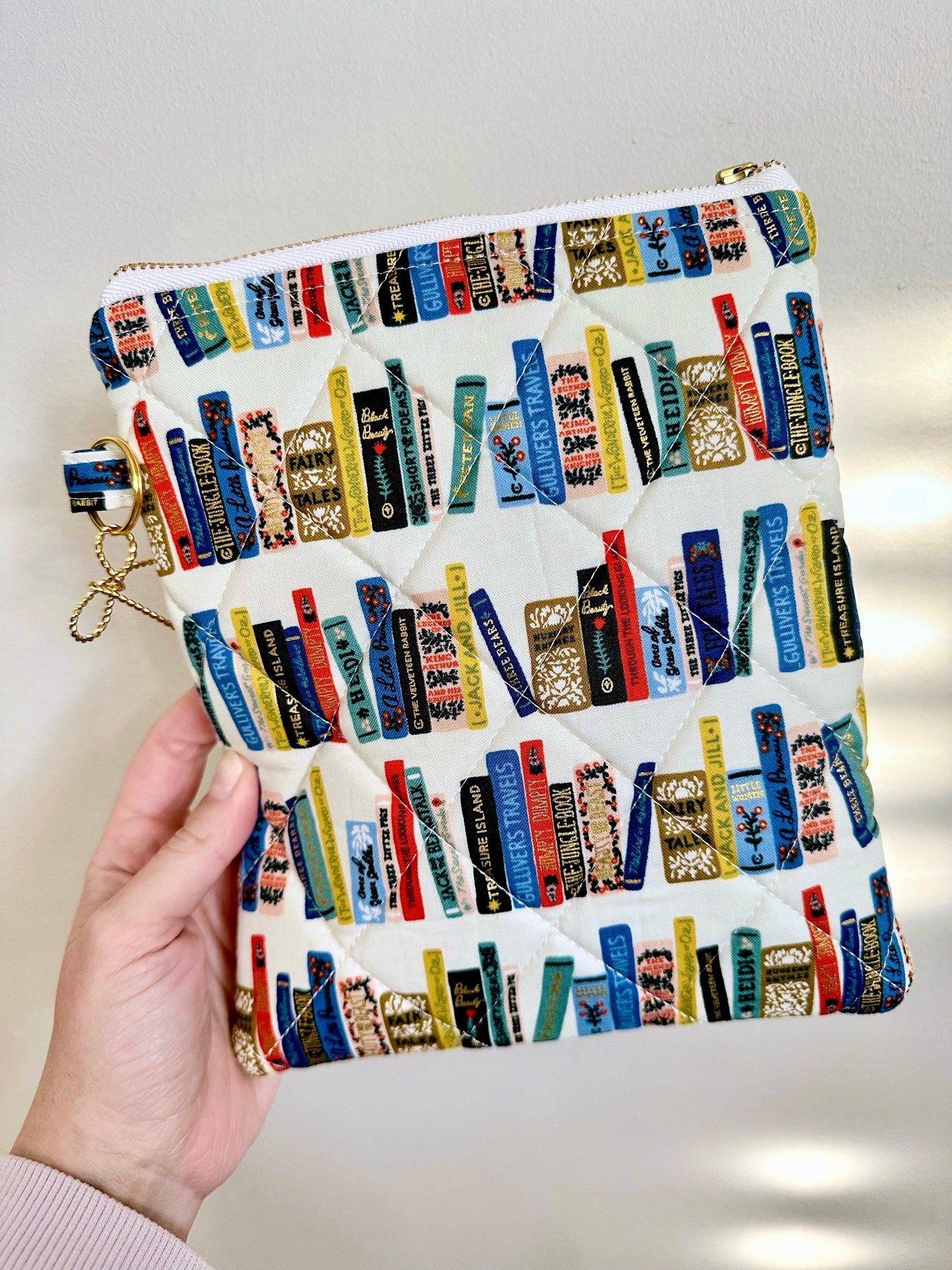 Vintage Book Shelf Kindle Sleeve