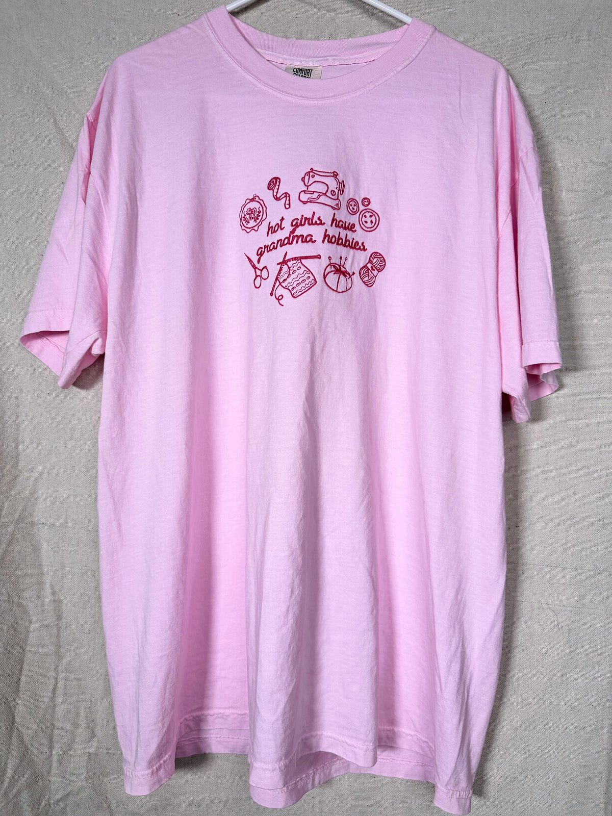 Hot Girls Have Grandma Hobbies Embroidered T-Shirt or Sweatshirt