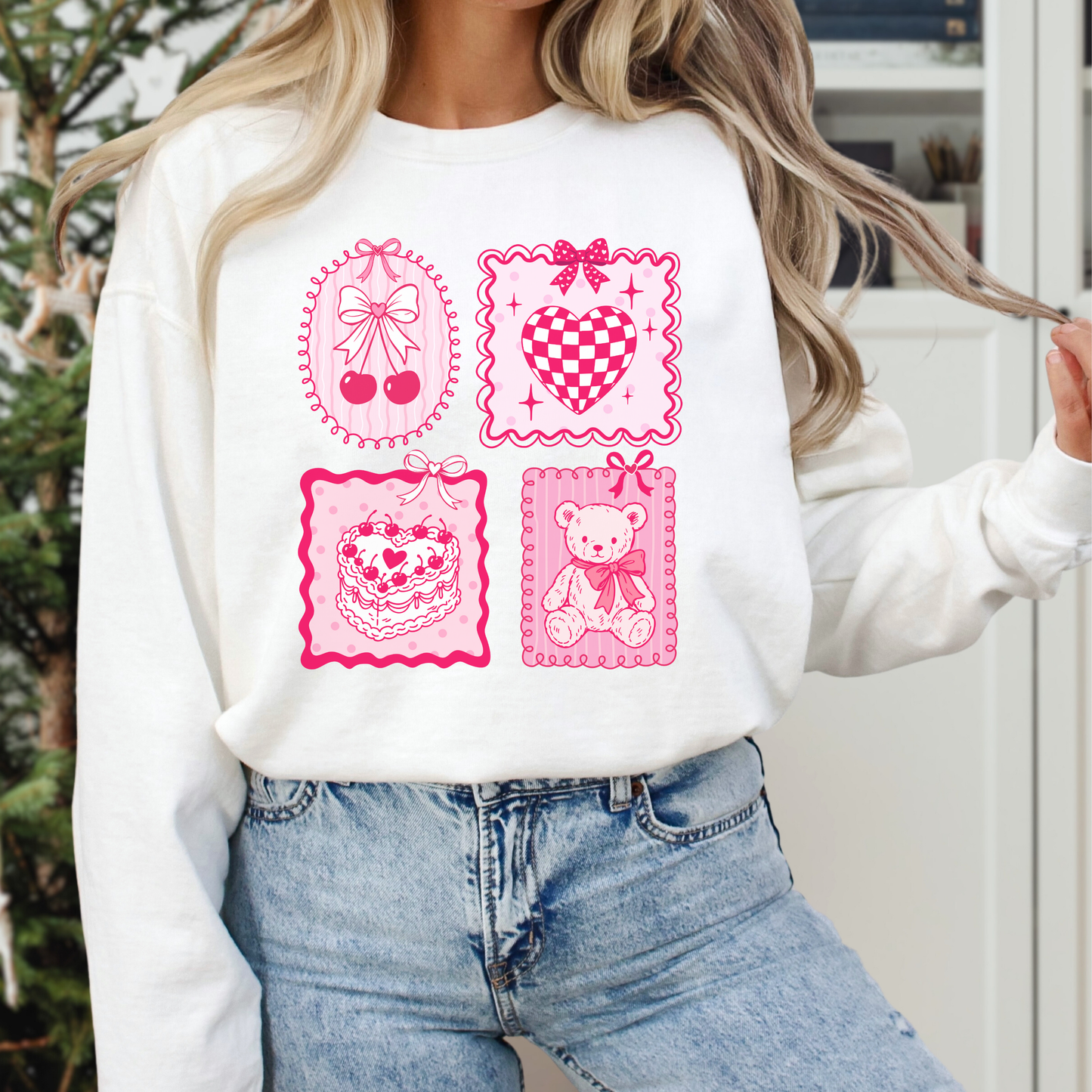Coquette Stamps Comfort Colors Sweatshirt