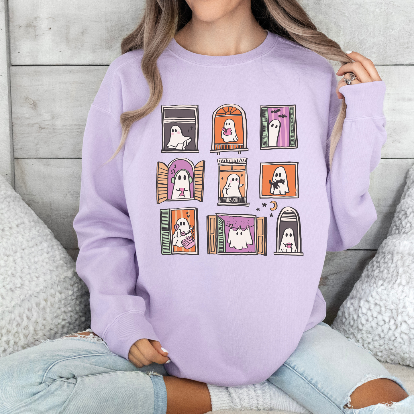 Cozy Ghosties Comfort Colors® Sweatshirt