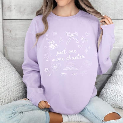 Just One More Chapter Doodle Comfort Colors® Sweatshirt