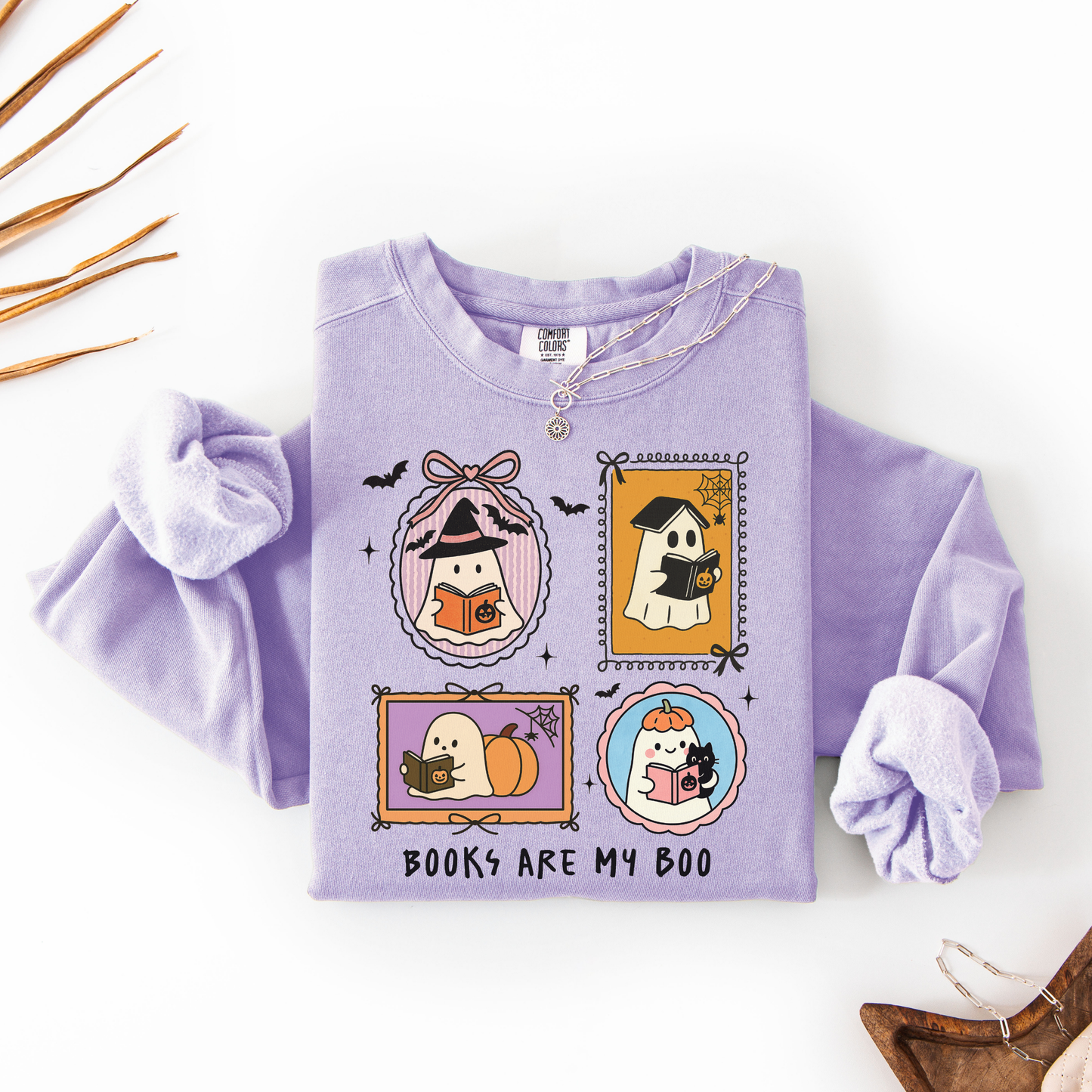 Books Are My Boo Comfort Colors® Sweatshirt
