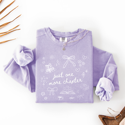 Just One More Chapter Doodle Comfort Colors® Sweatshirt