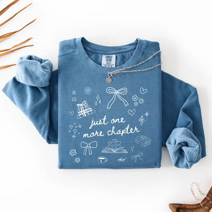Just One More Chapter Doodle Comfort Colors® Sweatshirt