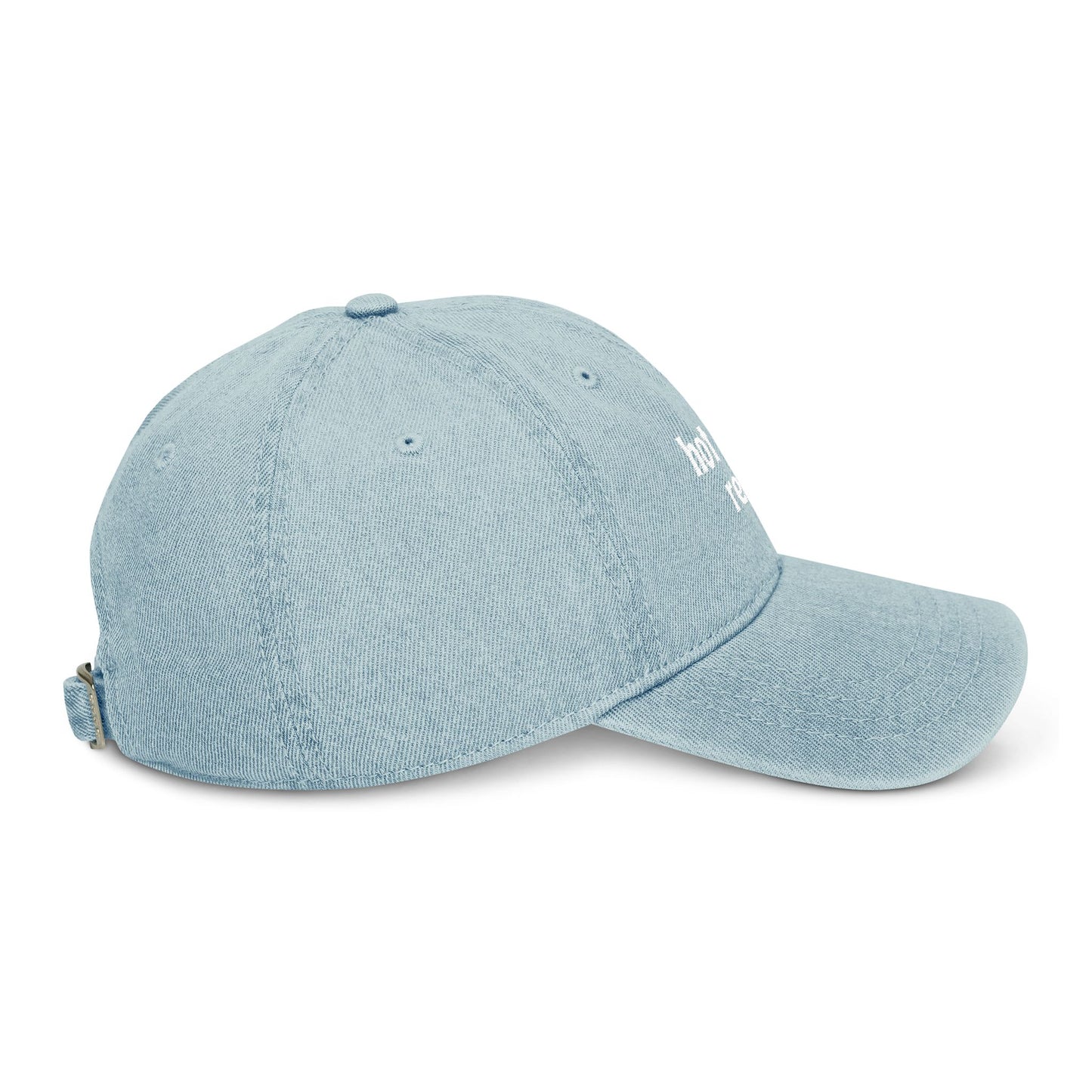 Hot Girls Read Embroidered Denim Hat