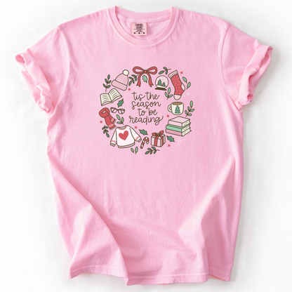 Tis The Season To Be Reading Comfort Colors T-Shirt