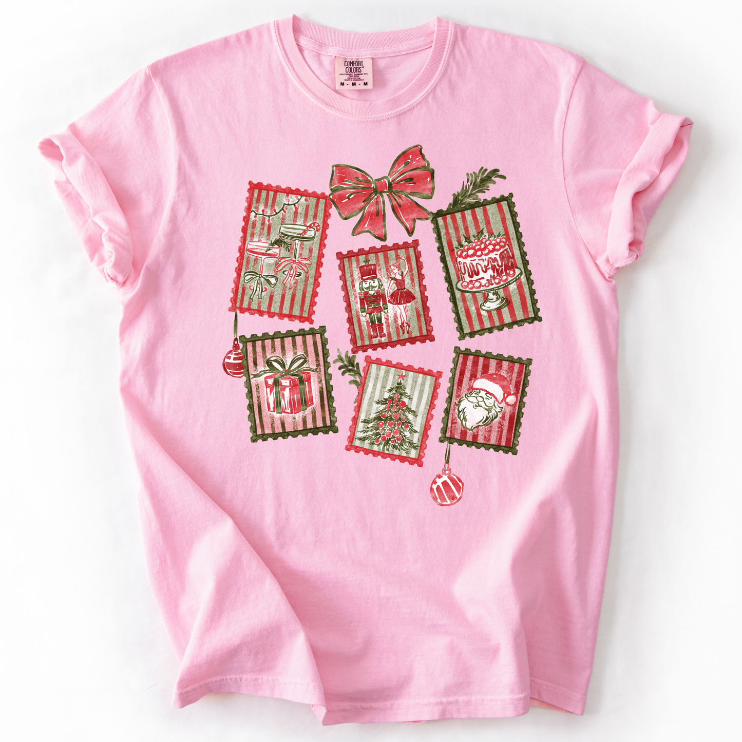 Christmas Stamps Comfort Colors T-Shirt