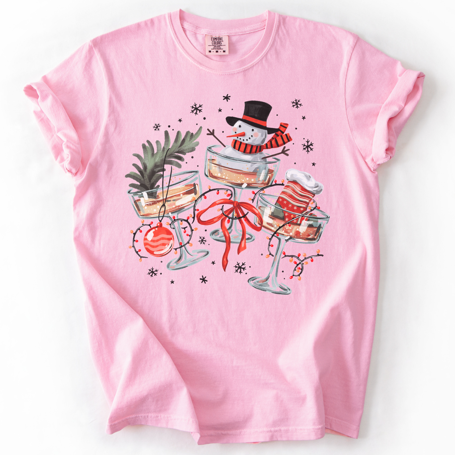 Christmas Cocktails Comfort Colors T-Shirt
