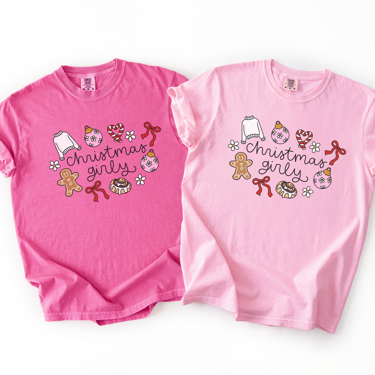 Christmas Girly Comfort Colors T-Shirt