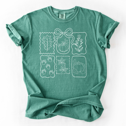 Fall Coquette Doodles Comfort Colors® T-Shirt