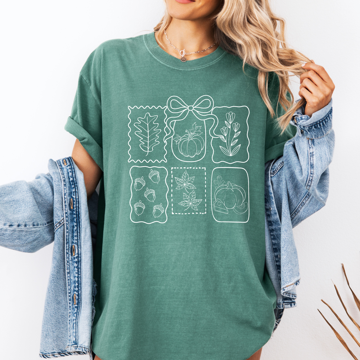 Fall Coquette Doodles Comfort Colors® T-Shirt