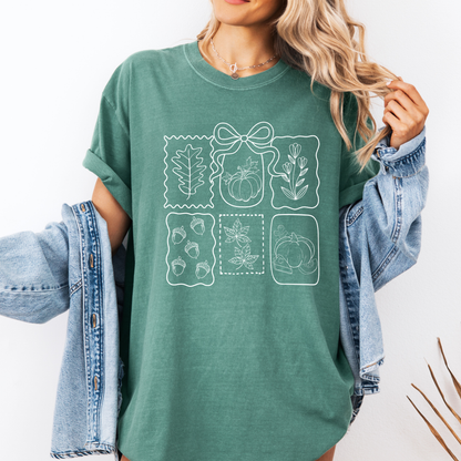 Fall Coquette Doodles Comfort Colors® T-Shirt