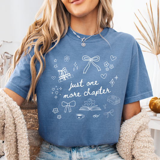 Just One More Chapter Doodles Comfort Colors® T-Shirt