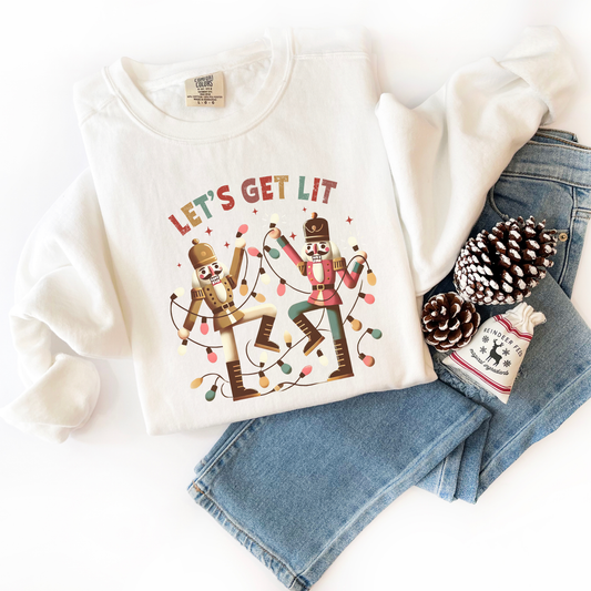 Let's Get Lit Comfort Colors Sweatshirt
