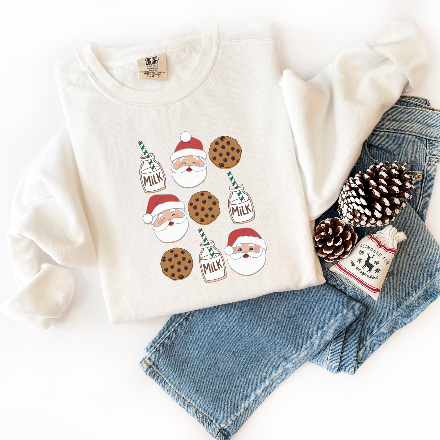 Milk and Cookies Comfort Colors Sweatshirt