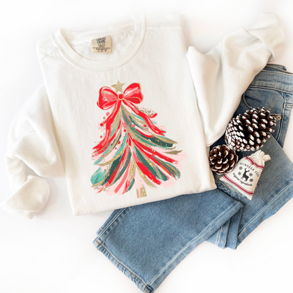 Christmas Tree Comfort Colors Sweatshirt