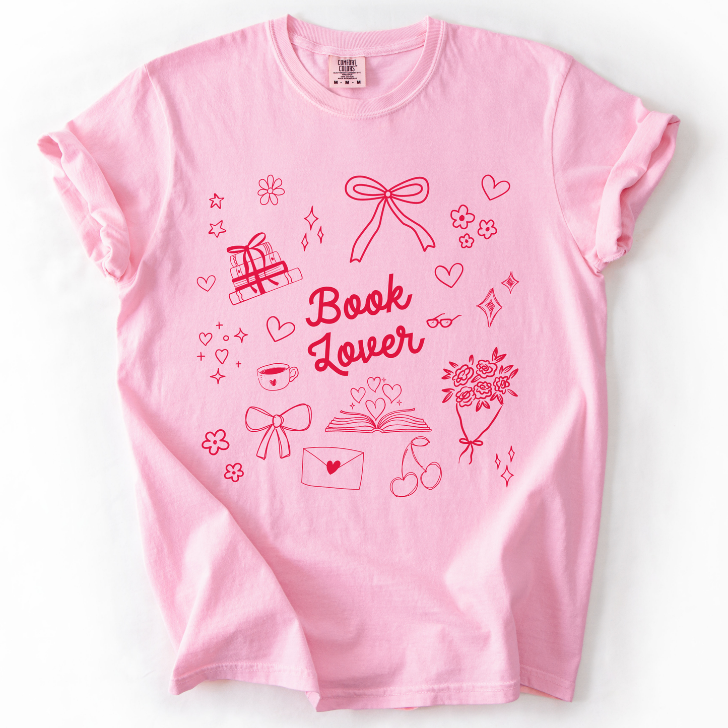 Book Lover Doodles Comfort Colors T-Shirt