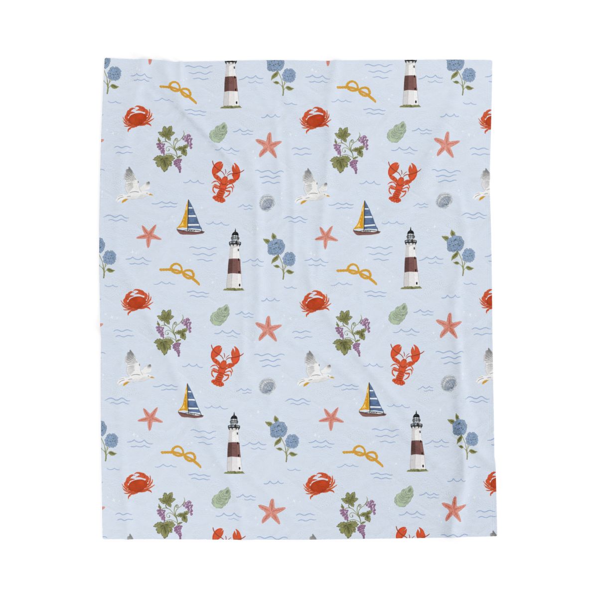 PRE-ORDER: Currently Coastal Velveteen Plush Blanket