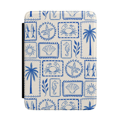 Kindle Case - Nautical Stamps | Paperwhite 12th Gen & Colorsoft