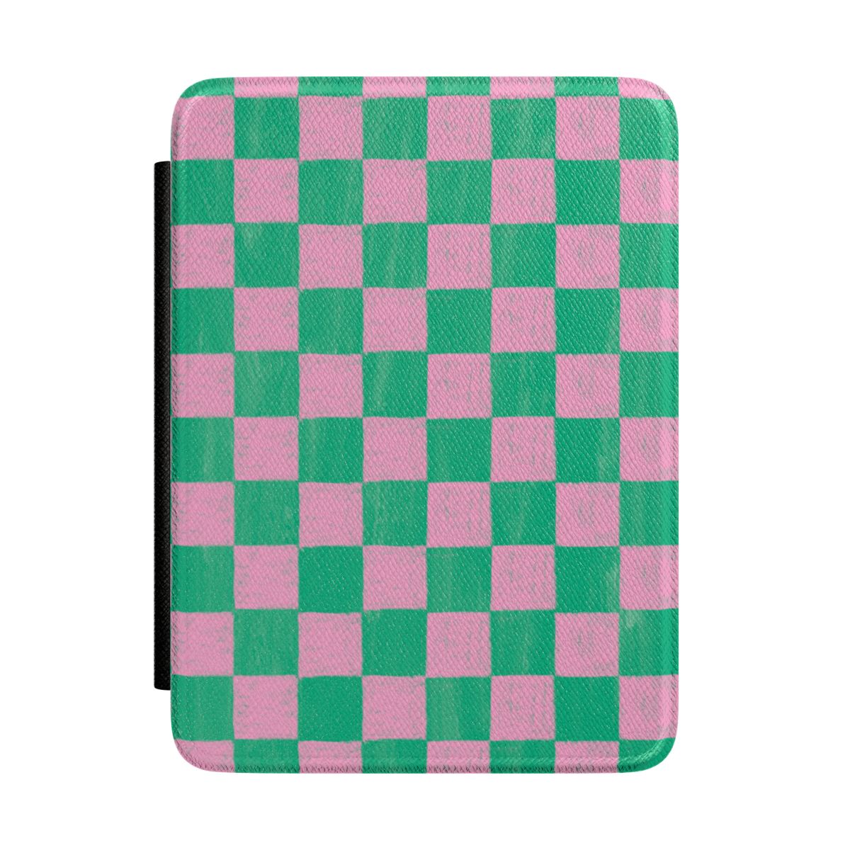 Kindle Case - Pink & Green Checker | Paperwhite 12th Gen & Colorsoft