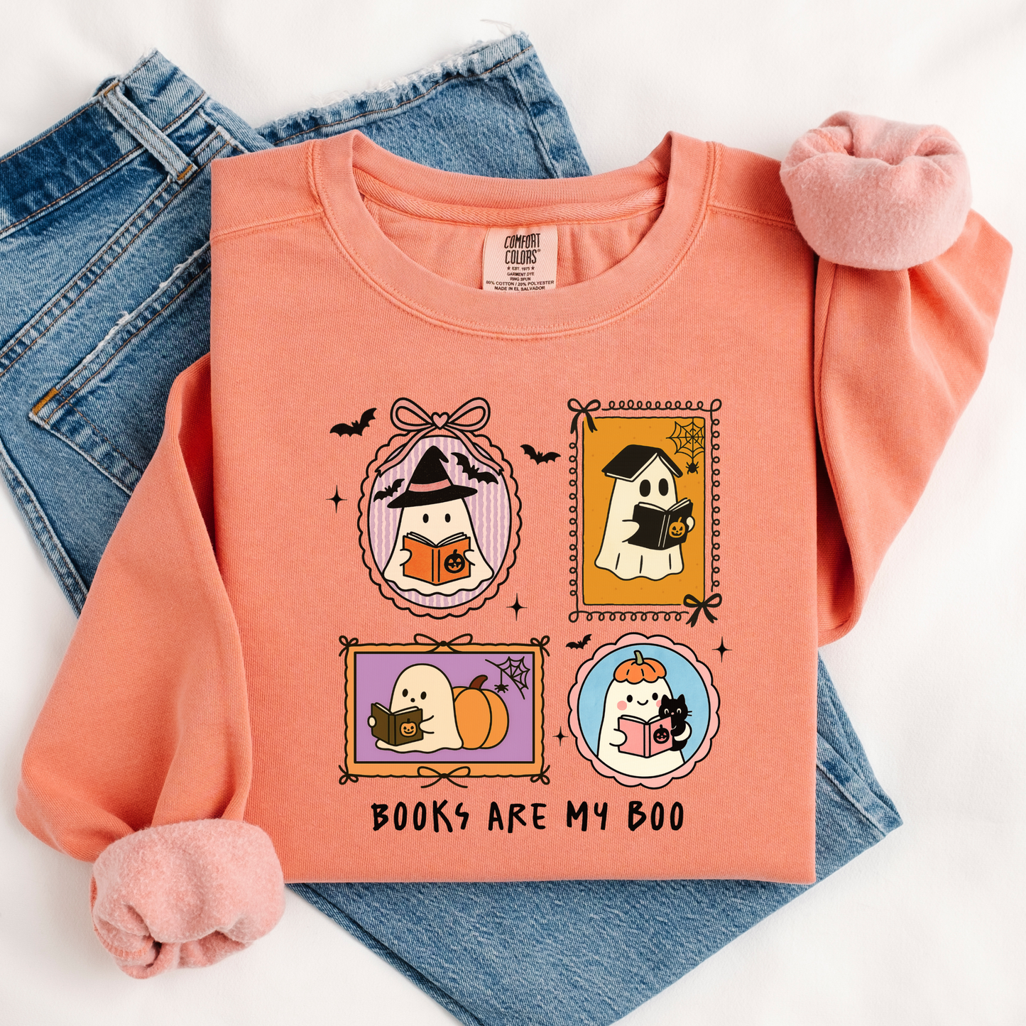 Books Are My Boo Comfort Colors® Sweatshirt