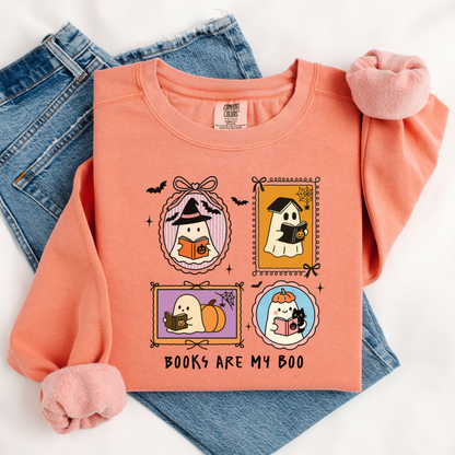 Books Are My Boo Comfort Colors® Sweatshirt