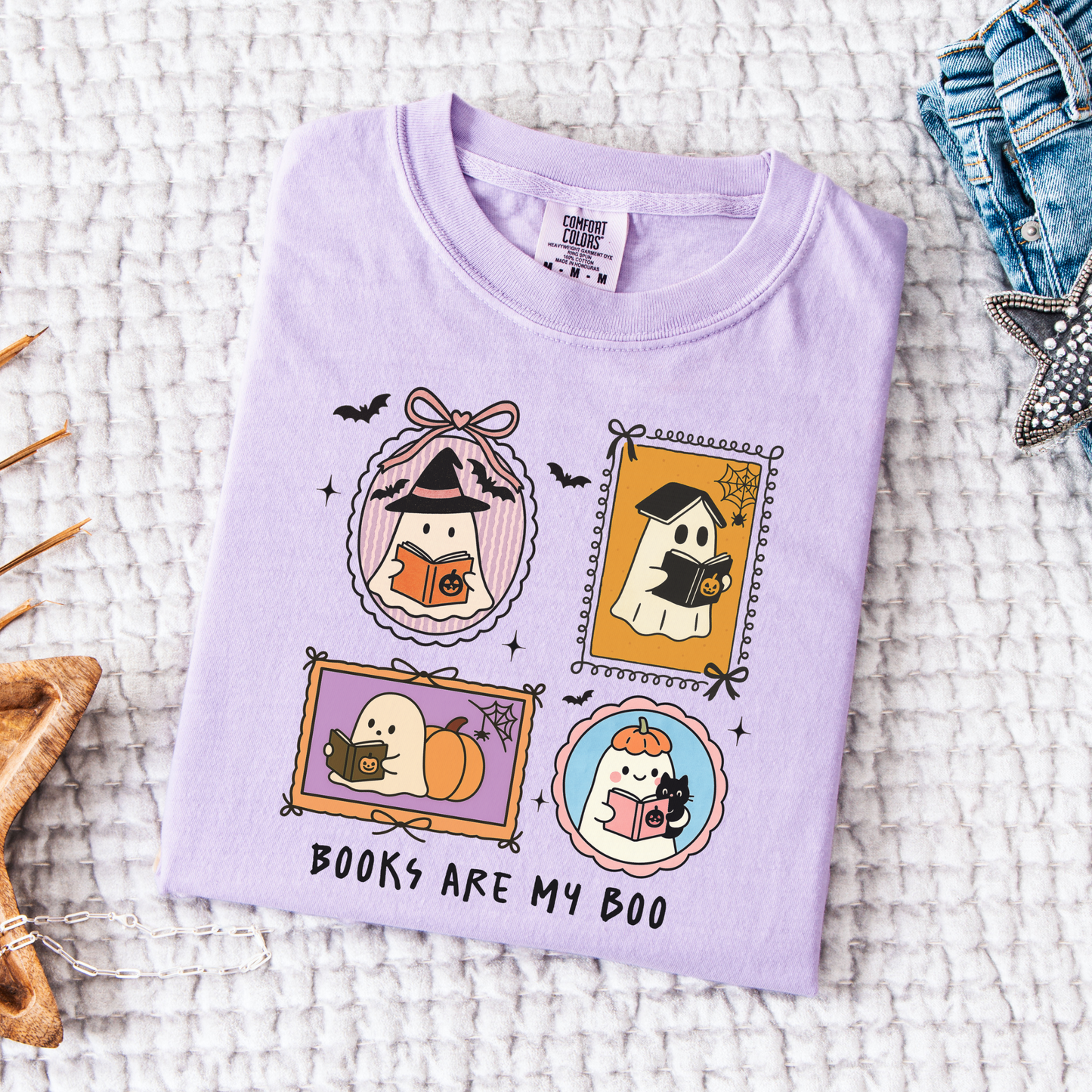 Books Are My Boo Comfort Colors T-Shirt