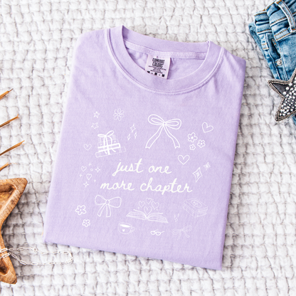 Just One More Chapter Doodles Comfort Colors® T-Shirt