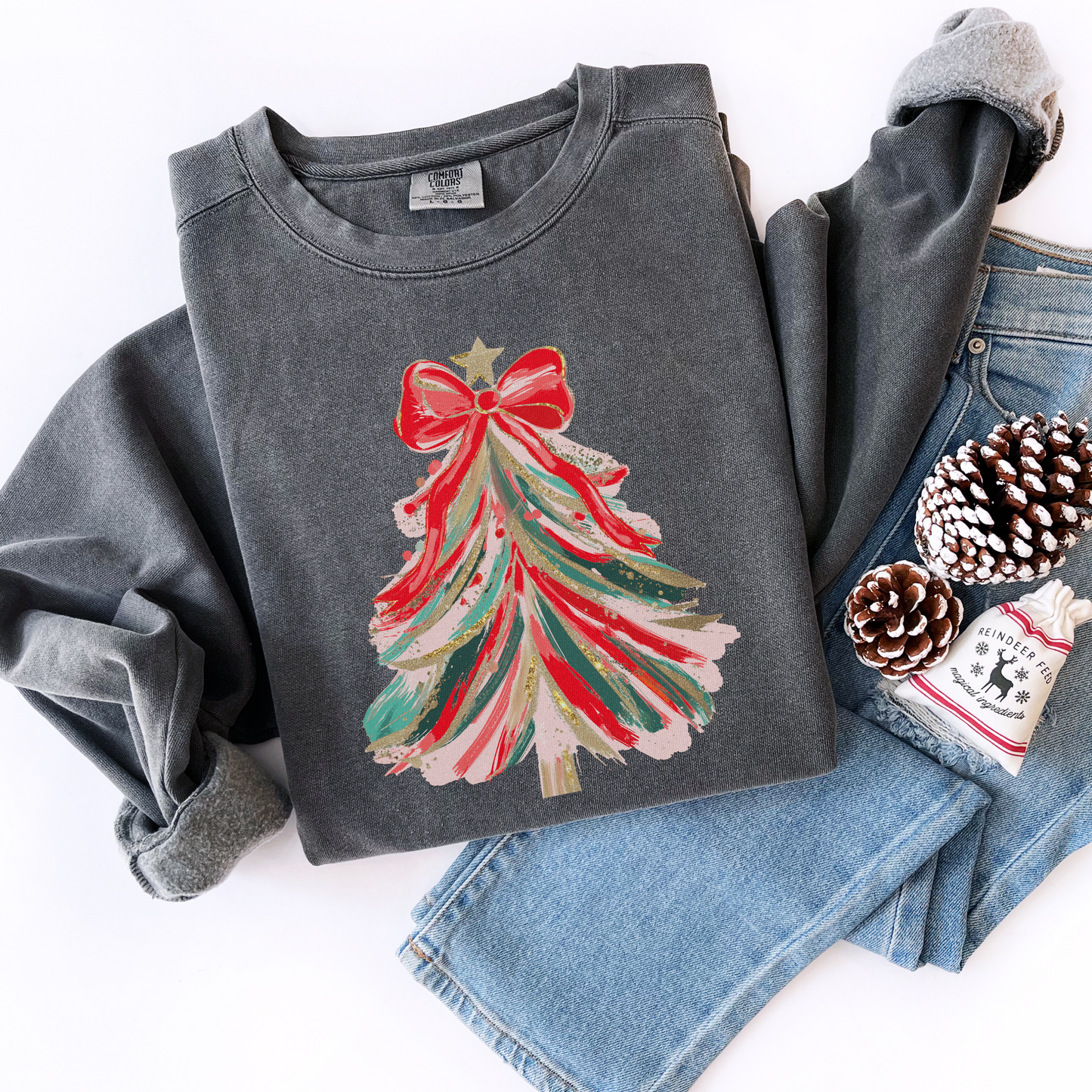 Christmas Tree Comfort Colors Sweatshirt