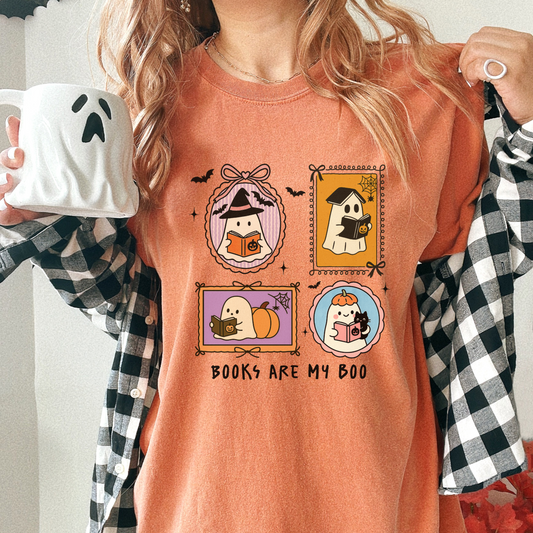 Books Are My Boo Comfort Colors T-Shirt