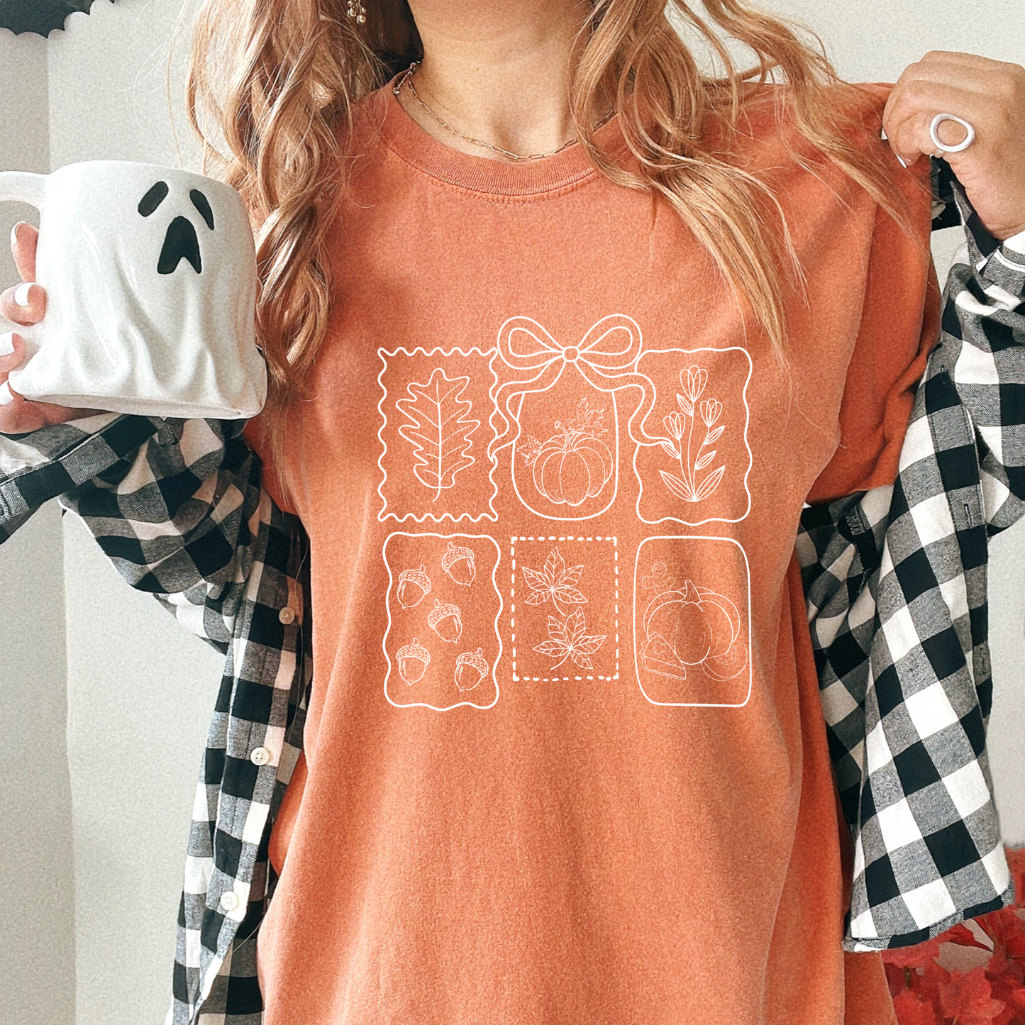 Fall Coquette Doodles Comfort Colors® T-Shirt