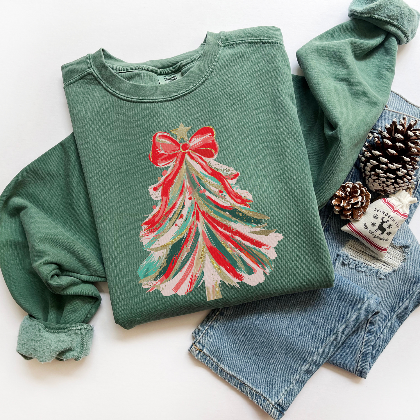 Christmas Tree Comfort Colors Sweatshirt
