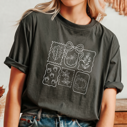 Fall Coquette Doodles Comfort Colors® T-Shirt