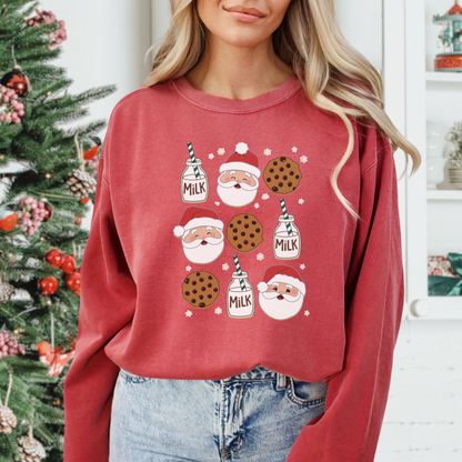 Milk and Cookies Comfort Colors Sweatshirt