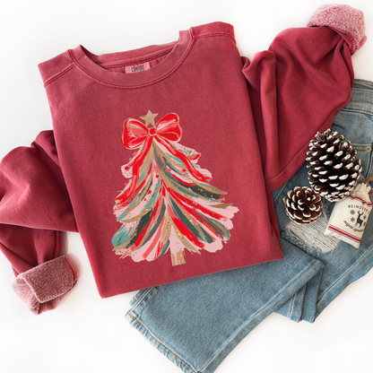 Christmas Tree Comfort Colors Sweatshirt