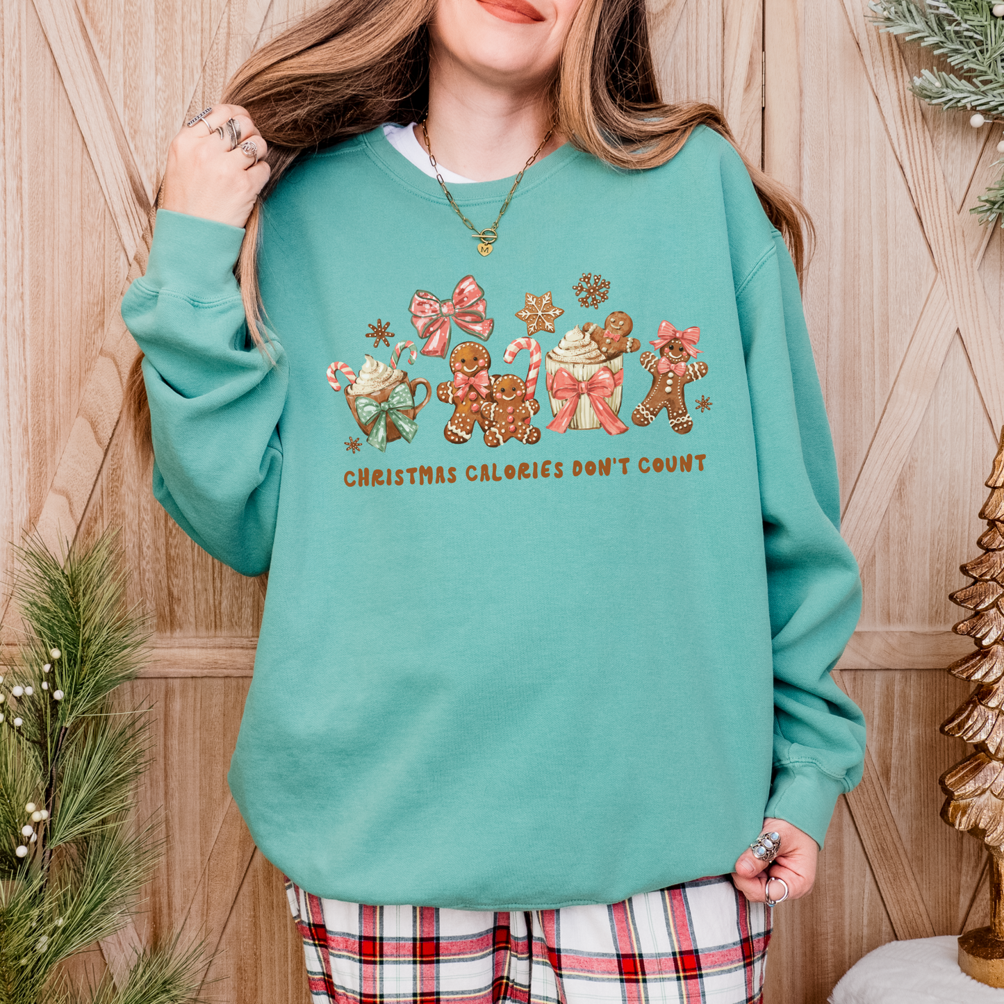 Christmas Calories Don't Count Comfort Colors Sweatshirt