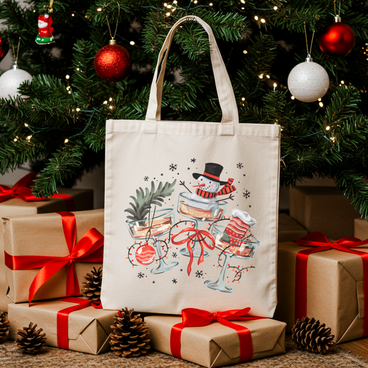 Christmas Cocktails Tote Bag