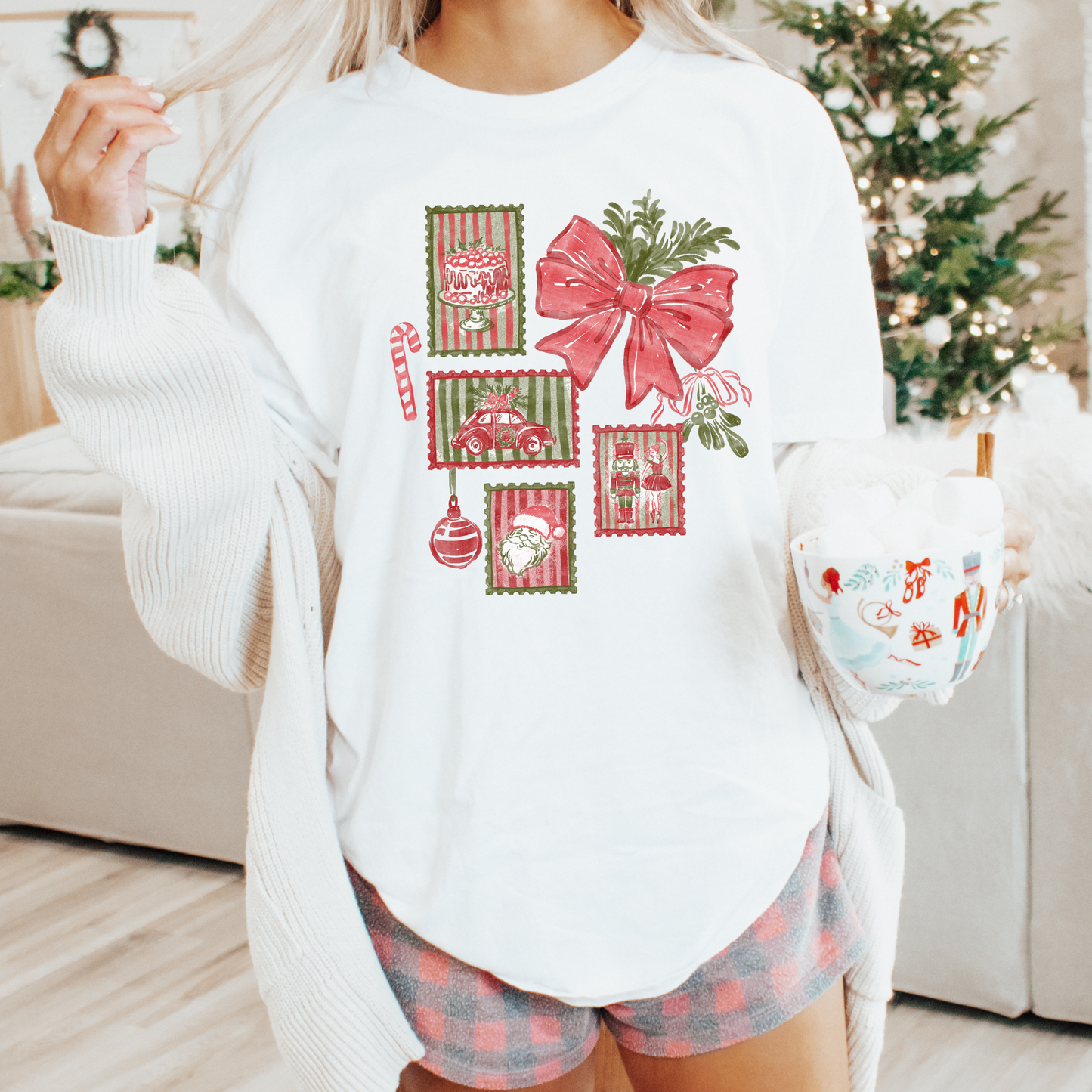 Holiday Stamps Comfort Colors T-Shirt