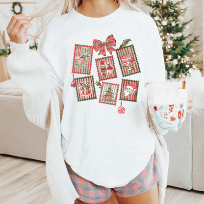 Christmas Stamps Comfort Colors T-Shirt