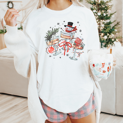 Christmas Cocktails Comfort Colors T-Shirt