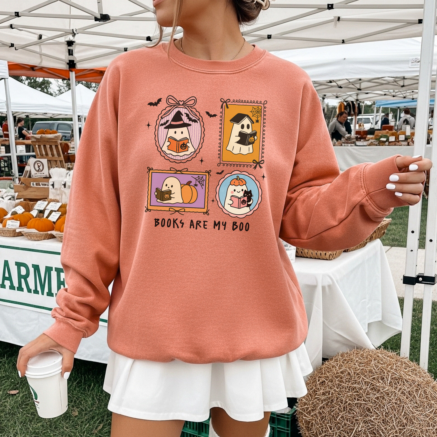 Books Are My Boo Comfort Colors® Sweatshirt