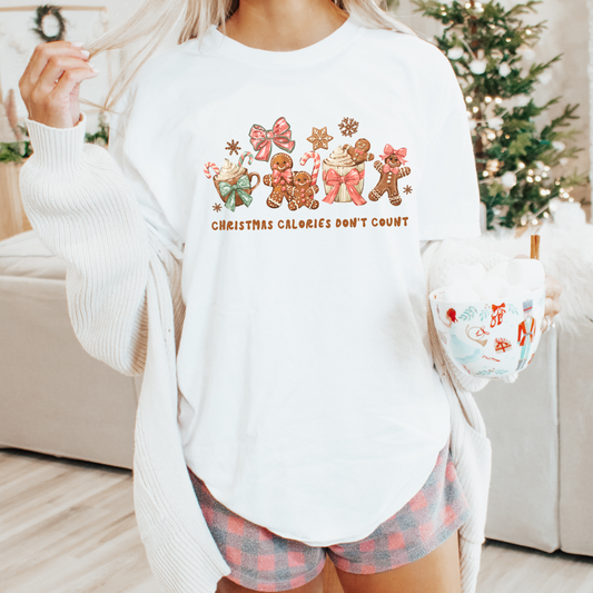 Christmas Calories Don't Count Comfort Colors T-Shirt