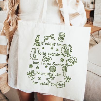 Santa's Naughty List Tote Bag